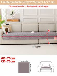 1 vỏ đệm sofa siêu âm, kiểu dáng hiện đại tối giản, họa tiết hình học, bảo vệ bề mặt sofa, sử dụng được quanh năm, đáy chống trượt, có thể giặt máy, phù hợp với sofa 1/2/3/4 chỗ ngồi - Màu tím hoa cà - Xem 13