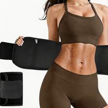 ARUNOW Waist Trainer For Women Lower Belly Fat, Waist Sweat Band For Women, Belly Band Sweat Belt, Stomach Wrap - Black - View 11