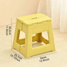Lightweight Durable Foldable Stool With Handle - Ideal For Kitchen, Bathroom, Camping, Hiking, BBQ - Multicolor - View 23