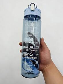 1 bình nước PC dung tích lớn 750ml/2L, chống sốc và không vỡ, cốc có ống hút di động dành cho thể thao và tập luyện, thích hợp cho gia đình, ngoài trời, công sở, du lịch để giữ đủ nước, món quà tuyệt vời cho Halloween, Giáng sinh. - Màu xanh lam - Xem 9