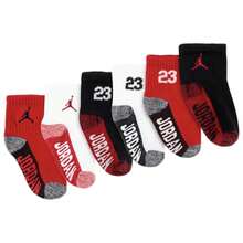 Nike Jordan 6 Pack Sock Boys' Toddler Red/Black NJ0459-R78 - 紅黑色 - 查看 3
