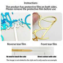 1 con bướm acrylic "Con yêu mẹ" - Trang trí bánh kem mừng Ngày của Mẹ hoặc sinh nhật mẹ. - nhiều màu - Xem 9
