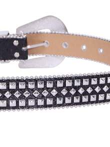 镶钻腰带，男女皆宜的街头时尚设计，适合搭配牛仔裤、连衣裙、格子衫、PU皮衣，四季皆宜。 - A - 查看 3