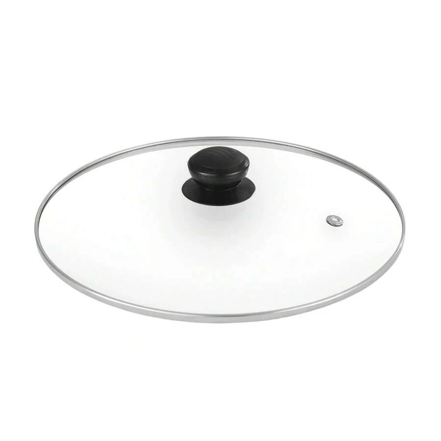 Tapa de olla con forma de G: Tapa de wok de vidrio templado, resistente a los golpes (sin incluir el mango)