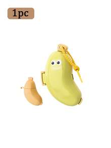 2/1pc Cute Banana Shape Toothbrush Holder And Travel Case, Mini Portable 2-In-1 Toothbrush Protection Storage Set, Built-In Silicone Toothpaste Small Capsule Storage Case , Hanging Storage, Easy To Drain, Travel Hotel Portable Toiletries. - Multicolor - View 13