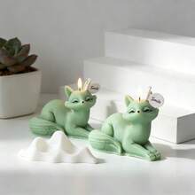 1pc Fox Candle Mold, Animal Fox Silicone Mold For Candle, Soap, Plaster, Epoxy Resin, DIY Crafts - Forest Animal-Themed Design For Home Decoration, Animal Lover Gifts, DIY Craft Making - Fox - View 5