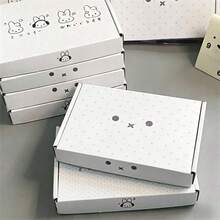 MIFFY 一套/5个米菲卡通兔子礼盒套装，采用各种可爱的兔子图案，装在瓦楞纸板邮箱中，时尚的运输包装盒，礼品包装，收纳盒，是送给米菲爱好者和青少年的理想礼物，充满可爱青春气息的礼品包装 - 彩色 - 查看 6