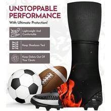 Spats Cleat Covers For Baseball Soccer Hockey Keep Laces Tied Clean 100 Neoprene Black White Lightweight Durable Fit All Sizes - FLAME + X-large - View 5