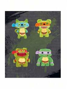 Spin Master Spin Master Muñeco de peluche de Fuggler, la serie de monstruos con dientes graciosos de la Tortuga Ninja, lindo y divertido - Multicolor - Ver 4