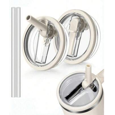 1pc 40oz/1.2L Replacement Lid With Straw For Insulated Tumbler, Reusable, Leak-Proof, Ideal For Back To School