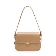 High-End Niche Design Genuine Leather Women's Underarm Bag, Spring/Summer Fashion Tofu Bag, Shoulder And Crossbody Bag - Grayish White - View 8