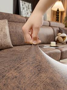 1 pièce Housse de canapé brun foncé, extensible et résistante à l'eau, convient pour les canapés 1, 2, 3 et 4 places. Housse de canapé élastique, résistante aux taches, confortable, convient pour l'extérieur, l'intérieur, le salon, l'hôtel, anti-poussière, anti-saleté - Café noir - Voir 5