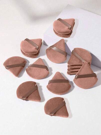 50/20/10/5/1pcs Reusable Multi-Functional Triangle Makeup Sponge Applicator, Suitable For Liquid Foundation, Concealer, BB Cream, Sunscreen, Cushion Foundation, Blush Etc., Can Perfectly Replace Your Makeup Brushes, Hands-Free, Essential For Travel And Home Use