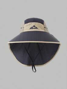 1pc Outdoor Sun Hat, Unisex Breathable UV Protection Wide Brim Neck Cover Fishing Cap, Suitable For Spring/Summer, Great Gift For Family, Friends, Boyfriend/Girlfriend, Christmas, Mother's Day, Father's Day, Teacher's Day, Birthday,Beach,Vacation - Multicolor - View 8