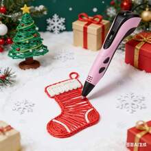3D Printing Pen Creative Graffiti DIY Upgrade Edition, Album + Base + 3 Meters 10 Colors, Fast Heating With USB Power Supply, Durable Material. 3D Printing Pen Is Suitable For Children's 3D Painting Education, An Educational Toy, Suitable As A Gift For The Start Of The School Year, Party Gifts, Birthday Gifts For Boys And Girls. - Màu hồng - phiên bản nâng cấp - Xem 3