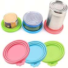 1/2/5pcs Random Color Cat/Dog Can Lid, Fresh Keeping Silicone Seal Cover, Universal Canned Food Lid - Multicolor - View 7