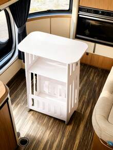 Tủ đầu giường phong cách tối giản hiện đại, tủ đựng đồ phòng ngủ, bàn trà phòng khách, bàn cạnh sofa cho căn hộ nhỏ, kệ mini đơn giản. - trắng - Xem 2