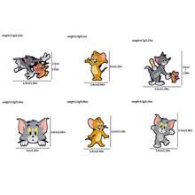 Bộ 1/6 ghim cài áo hình Tom và Jerry hoạt hình hài kinh điển của Warner Bros, huy hiệu kim loại tráng men, phụ kiện trang sức, quần áo, ba lô, quà tặng. - Nhiều màu - Xem 4
