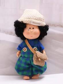 Mia Potato Doll Clothes, Mia Plush Doll 24cm, Jumpsuit & Hat Outfit Set - Multicolor - View 8