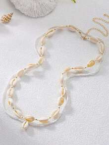 3pcs Summer Bohemian Style Pearl Shell Starfish Beaded Waist Chain Set, Suitable For Beach, Travel, Women's Daily Decoration, Outfit Matching, Dating, Party, Holiday Gift - Multicolor - View 4