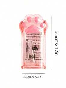 1 pieza Sacapuntas manual con forma de pata de gato, adecuado para útiles escolares y de oficina, temporada de regreso a clases - A - Ver 5