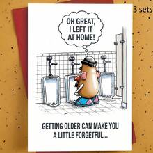 1/3 Sets Funny Fart Joke Greeting Cards, Perfect For Gifting To Friends And Family On Birthdays, Anniversaries Or Just To Make Someone Laugh. Suitable For Any Occasion, Comes With Envelopes. - A - View 9