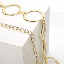 Simple Belt Chain Punk Waist Chain Long Tassel Link Circle Round Dr Belt Body Chain Daily Jewelry - Circlelongchain - View 4