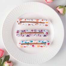 1pc/2pcs Handmade Geometric Rectangular Soft Clay Hair Clip Mold, Wave Barrette Clay Shaping Cutter Accessory DIY Tool - White - View 4