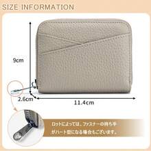 【即納】大容量クレジットカード財布 - 財布 レディース 二 ファッション付きジッパー付きコインパース、ソリッドカラーのミニマリストデザイン、複数のカードスロットとコインポケット、男性と女性のための軽量な財布、日常の通勤に不可欠、多分割クロージャーミニウォレット - マルチカラー - チェックする 9