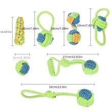 3PCS Hand-Woven Chew Toy For Small Dogs – Durable, Bite-Resistant Golden Hair Bichon Puppy Teething Stick, Anti-Destruction, Home Use, Stress-Relieving Rope Knot Toy. Interactive Training Toy Suitable For Dogs Of All Sizes. Durable Chew Toy That Relieves Boredom And Expends Energy. - Multicolor - View 2