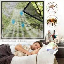 黑色防蚊纱窗,加厚耐高温隐形窗罩,通风,耐用,防猫抓,宠物友好,易于安装、拆卸和清洁。 - 黑網黑邊 - 查看 2