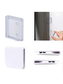 4pcs S-1set Multi-Purpose Curtain Clip - Transparent Plastic, No Power Required - Very Suitable For Bathrooms And Kitchens - Transparent - View 5