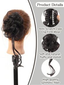 合成纤维假发夹、发髻、花苞、龙须发髻、盘发以及蓬松自然的假发都适合女性日常佩戴。 - 彩色 - 查看 3