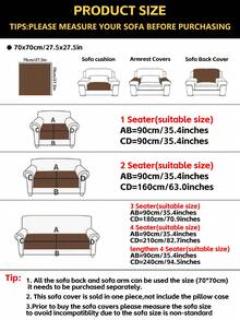 1 vỏ đệm sofa siêu âm, kiểu dáng hiện đại tối giản, họa tiết hình học, bảo vệ bề mặt sofa, sử dụng được quanh năm, đáy chống trượt, có thể giặt máy, phù hợp với sofa 1/2/3/4 chỗ ngồi - Màu tím hoa cà - Xem 2