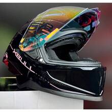 "Casco para Moto Xbull Quantum Mujer – Diseño Negro/Rosa Brillo, Ideal para Dama" - Negro/Rosa1 - Ver 6