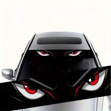 1pc Noticeable Car Windshield Eye Sticker, Scratch-Resistant, Fits All Models - Car Decal - A - View 6