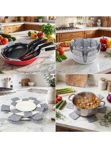 6/9pcs Thick Anti-Scratch Pot Protector Pads, Wear-Resistant Non-Slip Design, Washable & Reusable, 3 Different Sizes, Pot Separator Pads, Suitable For All Cookware, Protect Kitchenware Surface, Durable, Fit For Induction Cooktop, Gas Stove, Electric Ceramic Stove, Daily Kitchen Use - View 5