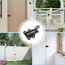 2 Sets Automatic Door Spring Locks, Self-Closing Door Latch Locks, Safety Pull Ring Spring Door Bolt Locks, Sliding Door Bolt Locks With Screws, Suitable For Indoor Doors, Windows And Garden Gates - CC - View 9