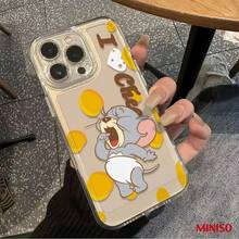 Ốp điện thoại MINISO Tom và Jerry Taffy bằng TPU trong suốt cho iPhone 17/17 Pro/17 Pro Max/17 Air/16/15/14/13/12/11/X Series Ốp iPhone 17 Pro Max Ốp iPhone 17 Pro Ốp iPhone 17 Quà tặng Giáng sinh cho bạn gái - Trong sáng - Xem 5