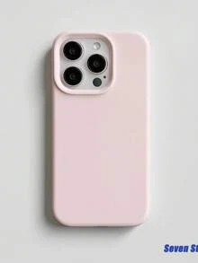 Recessed Button Design, High-Quality Liquid Silicone Phone Case, Compatible With IPhone 17 AIR 16 15 14 13 12 11 Pro Max, Soft Waxy Texture, Skin-Friendly And Comfortable - Pink - View 2