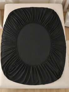 Camel Brushed Soft & Comfortable 3 PiecesBed Sheet Set - Black - View 7