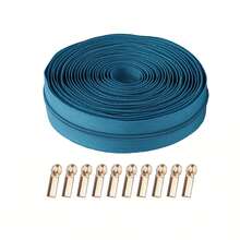 1 set, Cremalleras de nailon n.º 3 (450 cm/177 pulgadas/5 yardas) con 10 cursores de cremallera, apto para costura y reemplazo de manualidades en el hogar - Multicolor - Ver 22