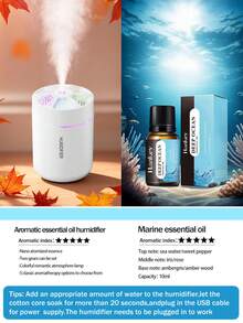 1个迷你USB车载加湿器，180毫升冷雾加湿器，静音超声波加湿器，ABS多功能夜灯便携式精油香薰机，车载空气净化器，USB供电，7色氛围灯，适用于家庭、办公室、卧室、汽车、酒吧、瑜伽馆，多种颜色可选，日常加湿，防止干燥。 - 加濕器套裝 - 查看 16