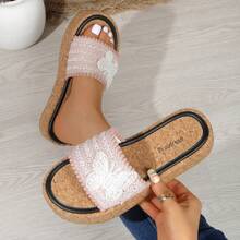 2026 New Round Toe Platform Sandals, Summer Bestseller Round Toe Platform Sandals With Bow, Round Toe Strap Sandals, Round Toe Platform Sandals, Round Toe Sandals, Non-Slip Platform Sandals - Beige - View 13