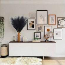 30 pezzi di erba di pampas artificiale, piante finte, riempitivo per vasi, decorazione in stile bohémien, decorazione per la casa, decorazione per la stanza, decorazione per matrimoni, decorazione natalizia, decorazione primaverile, decorazione per Ognissanti - nero - Visualizzare 5