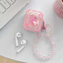 Bow-Knot 3D Butterfly Design Protective Case Compatible With Apple 4th Gen, Pro/3rd Gen, 2nd Gen, Cute Versatile Anti-Drop Bluetooth Earphone Cover - Multicolor - View 4