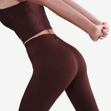Nike Dri-FIT One High Rise 7/8 Pocket Tights Women's Burgundy Crush FN3241-652 - 棕色 - 查看 2