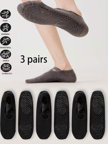 1/3/7 Đôi tất thể dục Barre Pilates Yoga dành cho nữ, tất yoga chống trượt bằng silicon, độ bám chuyên nghiệp, phù hợp cho chạy bộ, tập gym, Pilates, múa ba lê và các bài tập trên sàn - Nhiều màu (đen, hồng, xám, tím, kaki), có hỗ trợ vòm chân và đệm mắt cá chân - Món quà lý tưởng cho những người đam mê khiêu vũ và thể dục, dụng cụ tập luyện thiết yếu, chất liệu bền. - Nhiều màu - Xem 20