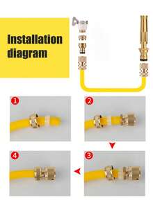 Súng phun nước áp lực cao có thể điều chỉnh, vòi phun tưới cây, bình xịt tưới cây có thể điều chỉnh, dụng cụ vệ sinh nhà cửa phun trực tiếp dùng để rửa xe và tắm thú cưng. - Đồng - Xem 10