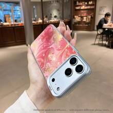 Funda para Teléfono - Una Elegante y Nueva Funda para Teléfono con Patrón de Espiral en Degradado Rosa, Lujosa Funda de Acrílico Metálico de Alta Gama, Exquisita y Práctica Carcasa Protectora Reforzada a Prueba de Golpes, Compatible con Apple  17, 16, 15, 14, 13, 12 - Color mixto 1 - Ver 7